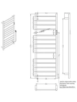 Полотенцесушитель электрический Bemeta 704151051 130x45 см, подключение справа, скрытое подключение справа, глянцевый хром, лесенка