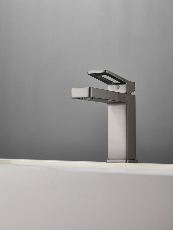 Смеситель для раковины Haiba HB10732-3 оружейная сталь