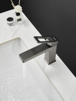 Смеситель для раковины Haiba HB10732-3 оружейная сталь Смеситель для раковины Haiba HB10732-3 оружейная сталь