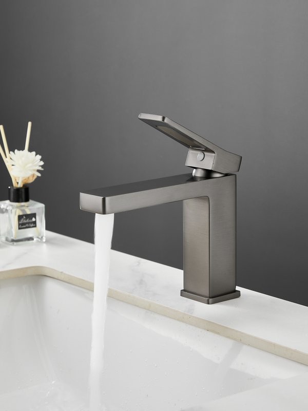 Смеситель для раковины Haiba HB10732-3 оружейная сталь