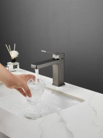 Смеситель для раковины Haiba HB10732-3 оружейная сталь Смеситель для раковины Haiba HB10732-3 оружейная сталь