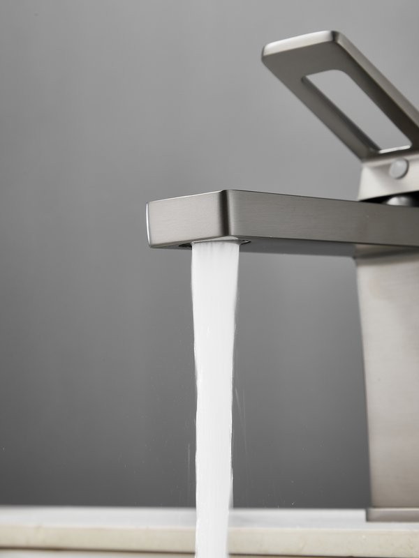 Смеситель для раковины Haiba HB10732-3 оружейная сталь