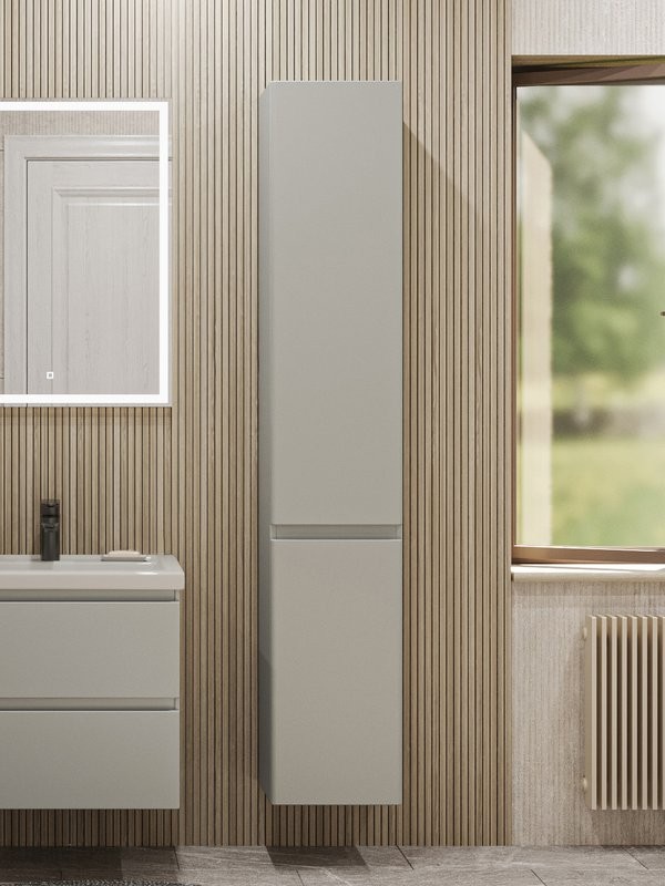 Шкаф-пенал для ванной SanStar Riana 30 grey