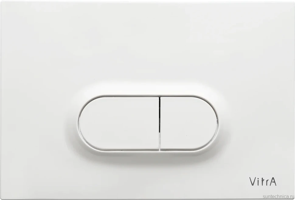 Система инсталляции для унитазов VitrA V-Fix Core 732-5800-01 с кнопкой смыва  Loop 740-0500 белой глянцевой