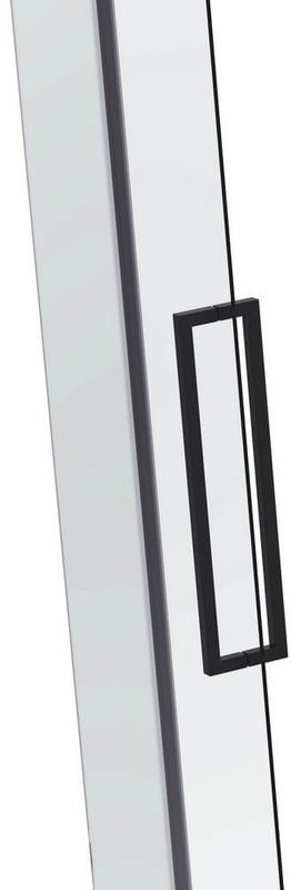 Душевой уголок Black&White Stellar Wind S872 Black 100х100, профиль черный матовый, стекло прозрачное