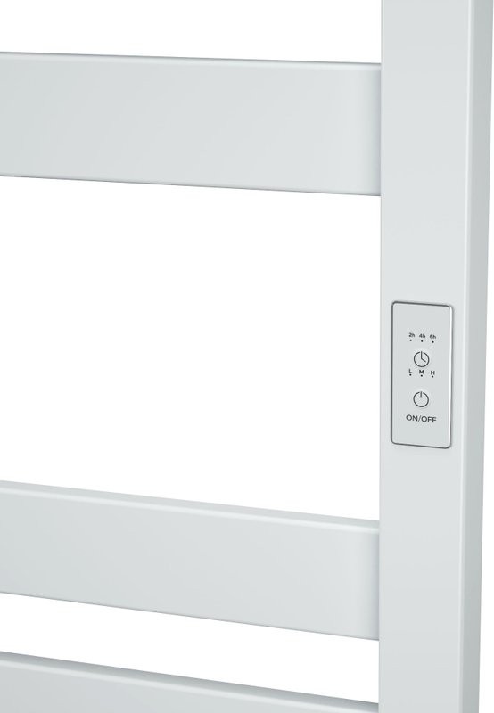 Полотенцесушитель электрический Bauedge Elite R 50х80, белый полуматовый