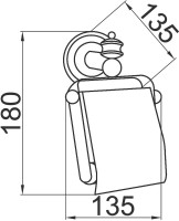 Держатель туалетной бумаги Boheme Vogue 10131