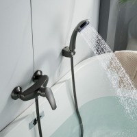 Смеситель для душа с лейкой Shevanik S5016T, оружейная сталь