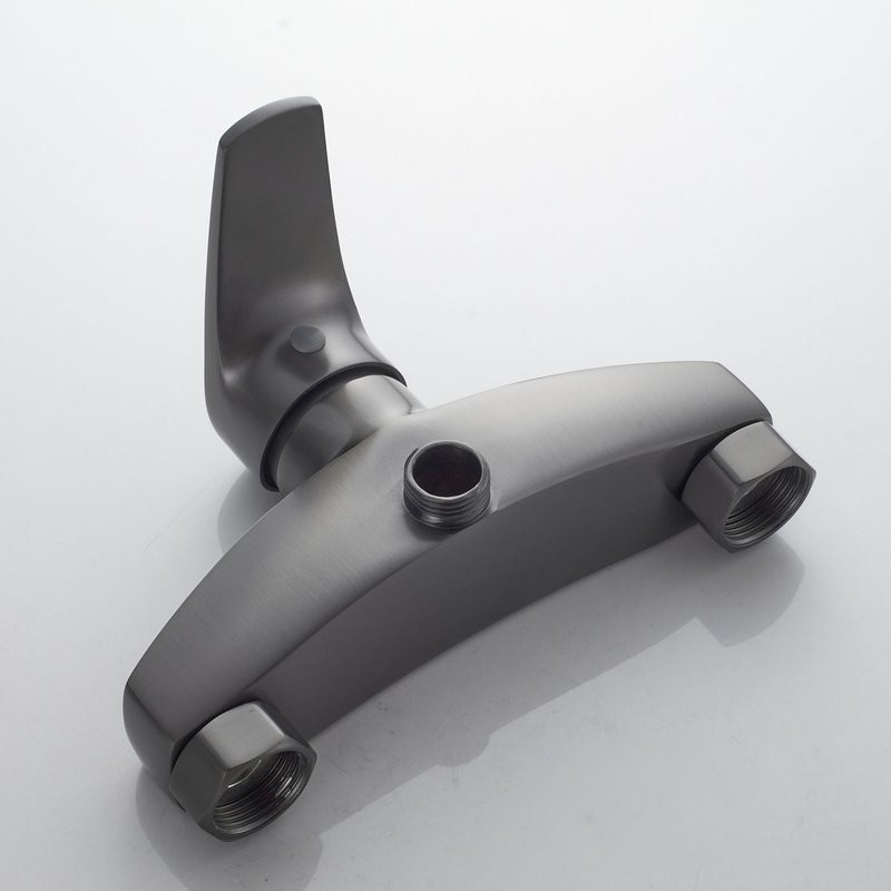 Смеситель для душа с лейкой Shevanik S5016T, оружейная сталь