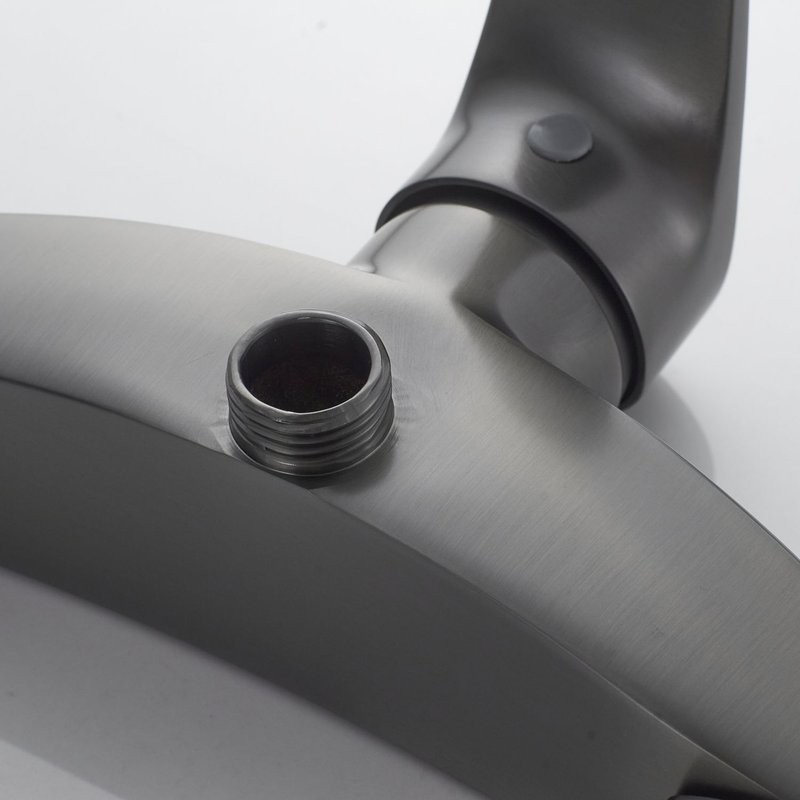 Смеситель для душа с лейкой Shevanik S5016T, оружейная сталь