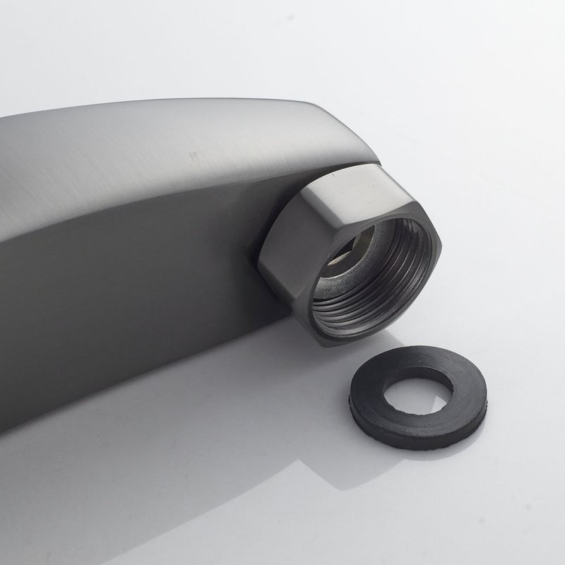 Смеситель для душа с лейкой Shevanik S5016T, оружейная сталь