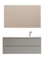 Мебель для ванной комнаты Sancos Folk 120 R подвесная, 2 ящика, ergraut soft