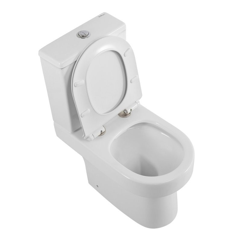 Унитаз-компакт напольный BelBagno Norma BB339CPR BB076SC безободковый, с микролифтом