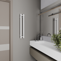 Полотенцесушитель электрический Bauedge Stella Square R 8х80, белый