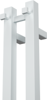 Полотенцесушитель электрический Bauedge Stella Square R 8х80, белый