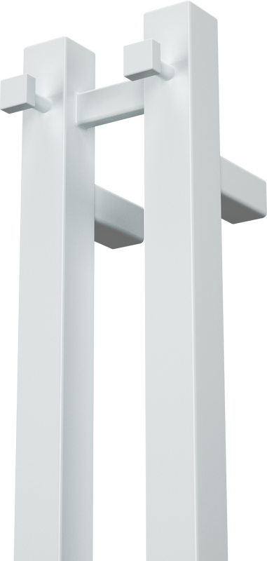 Полотенцесушитель электрический Bauedge Stella Square R 8х80, белый