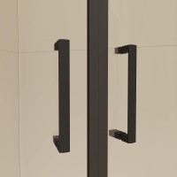 Душевой уголок RGW Classic CL-55-B 80х80x185, профиль матовый черный, стекло прозрачное