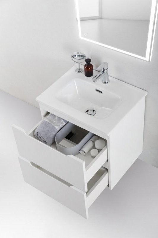 Тумба с раковиной BelBagno Etna 39 60 bianco lucido
