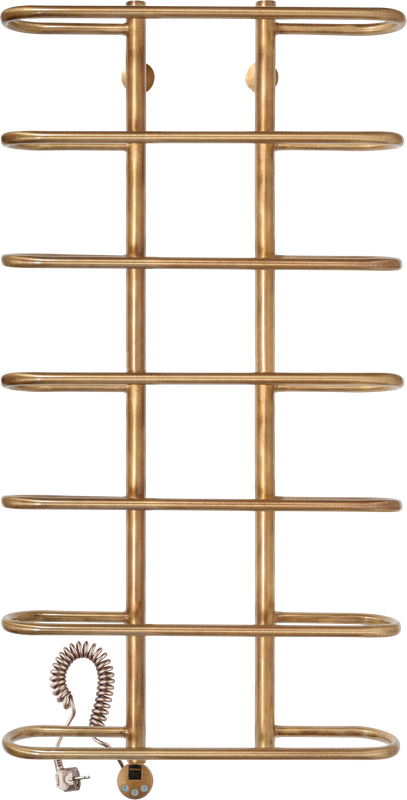 Полотенцесушитель электрический Secado Венеция 4603777477899 105x50 см, подключение слева, бронза, лесенка, латунь