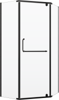 Душевой уголок RGW Passage PA-081B 80х80, профиль черный, стекло матовое