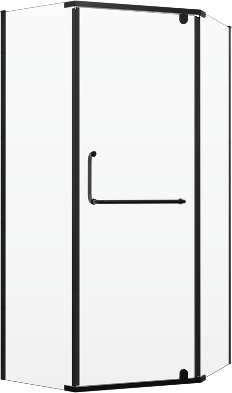 Душевой уголок RGW Passage PA-081B 80х80, профиль черный, стекло матовое