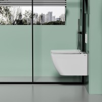 Унитаз подвесной Abber Ultra AC1303 с микролифтом, белый