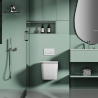 Унитаз подвесной Abber Ultra AC1303 с микролифтом, белый