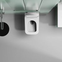 Унитаз подвесной Abber Ultra AC1303 с микролифтом, белый