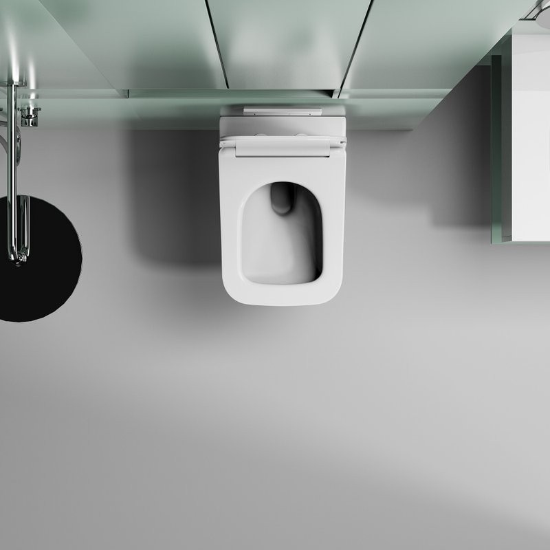 Унитаз подвесной Abber Ultra AC1303 с микролифтом, белый