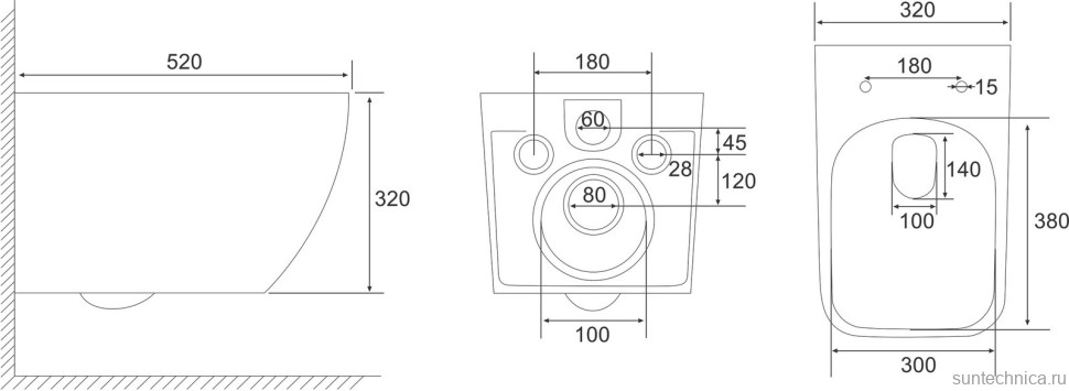 Унитаз подвесной Abber Ultra AC1303 с микролифтом, белый