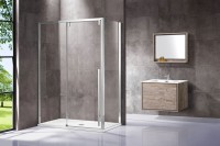 Душевой уголок Vincea Lugano VSR-1L1014CL-1 140х100 см, профиль хром