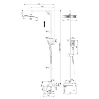 Душевая стойка Grossman Cosmo 500.K35.02.100