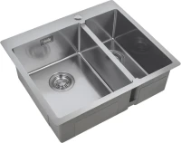 Мойка кухонная Zorg Light ZL R 590-2-510-L L, нержавеющая сталь