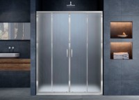 Душевая дверь в нишу Vincea Alpha VDS-3AL2170MT 170 см, стекло текстурное, хром