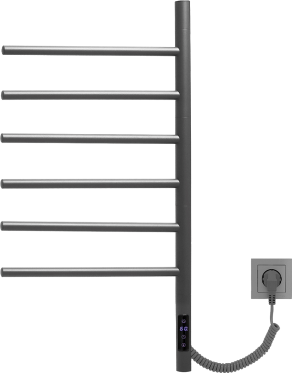 Полотенцесушитель электрический Vincea VTD-1S2CGE графит