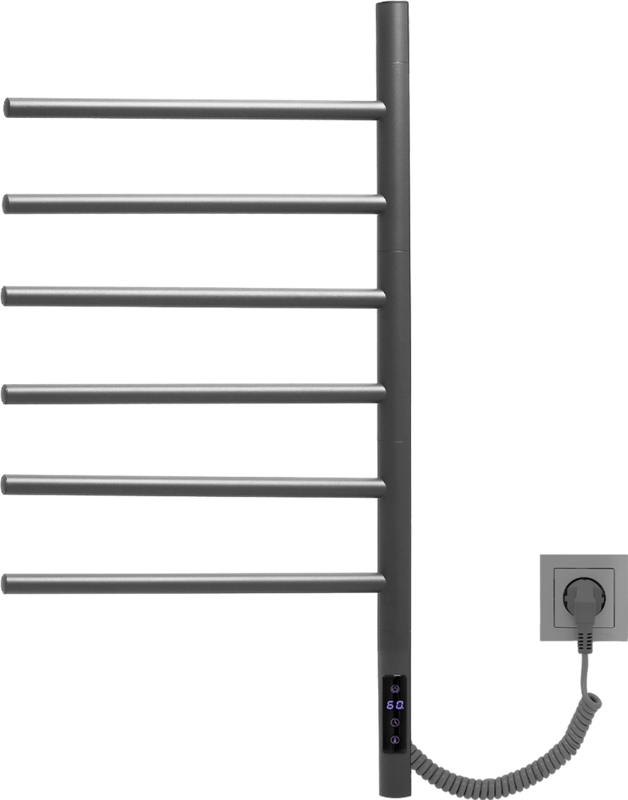 Полотенцесушитель электрический Vincea VTD-1S2CGE графит