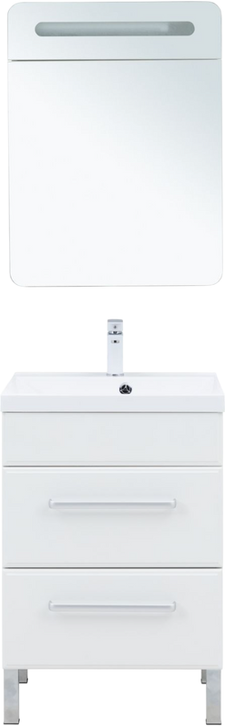 Мебель для ванной комнаты Aquanet Лукка 58 белая глянцевая