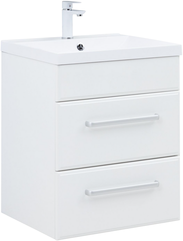 Мебель для ванной комнаты Aquanet Лукка 58 белая глянцевая