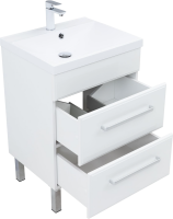 Мебель для ванной комнаты Aquanet Лукка 58 белая глянцевая Мебель для ванной комнаты Aquanet Лукка 58 белая глянцевая