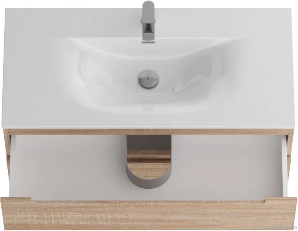 Мебель для ванной комнаты BelBagno Etna 100 rovere bianco, раковина BB-8099-120-2