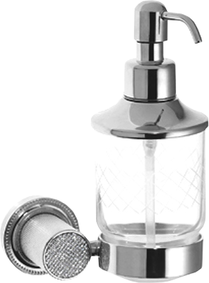 Дозатор Boheme Royal Cristal Chrome подвесной