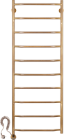 Полотенцесушитель электрический Secado Агата 1 105x55 см, подключение слева, бронза, лесенка, латунь