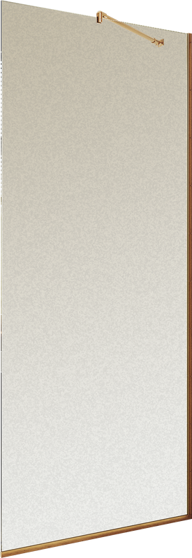 Душевая перегородка Maybahglass MGD-688-2у 119 см, профиль бронза, стекло сатин