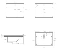 Мебель для ванной комнаты Aquanet Милан 60 подвесная, дуб рошелье