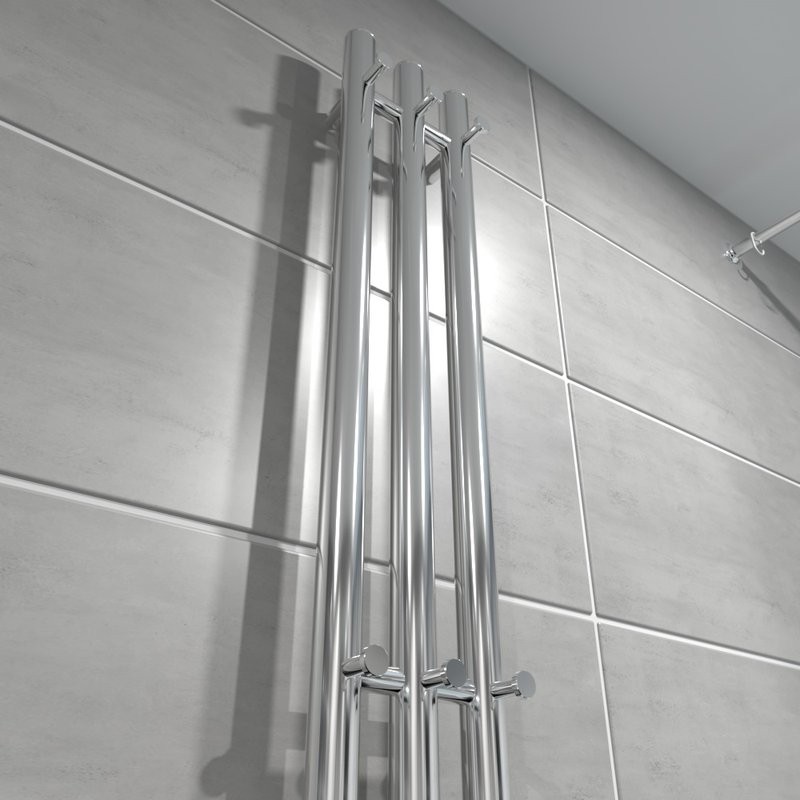 Полотенцесушитель электрический Маргроид Inaro 120х15, с крючками, хром