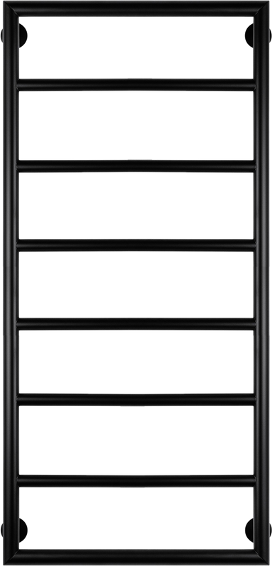 Полотенцесушитель электрический Secado Парма 2 105x55 см, подключение слева, матовый черный, лесенка