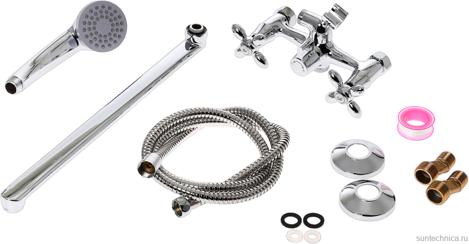 Смеситель с длинным изливом для ванны Agger Retro A1921100