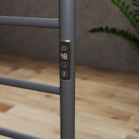 Полотенцесушитель электрический Bauedge Stil Floor AF0018 55x91 темно-серый металлик