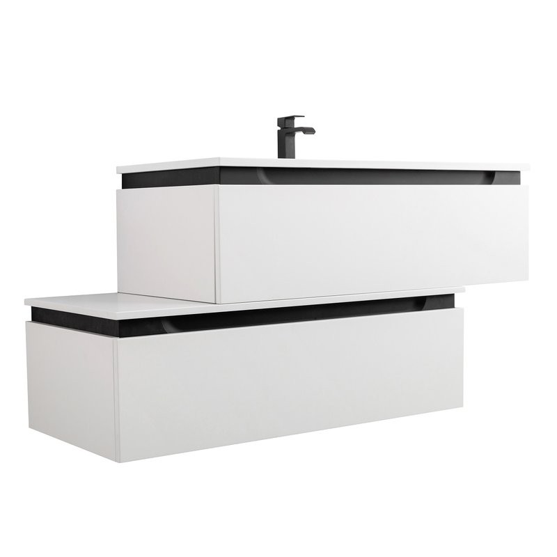 Мебель для ванной комнаты Cezares Slider 100 подвесная, 2 ящика, белая