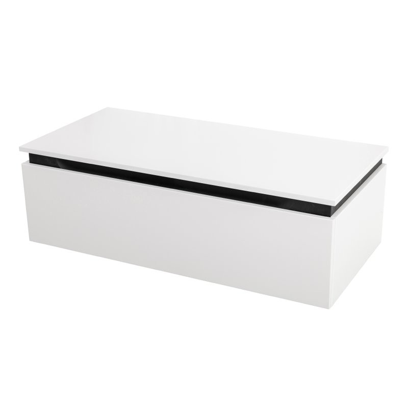 Мебель для ванной комнаты Cezares Slider 100 подвесная, 2 ящика, белая